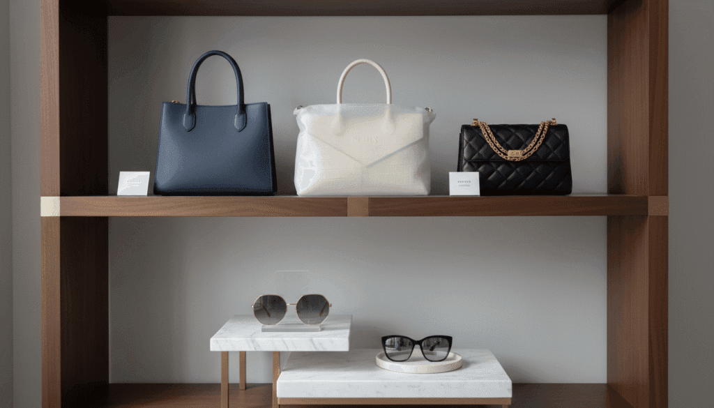 Accessory Organization Strategy for glasses and bags