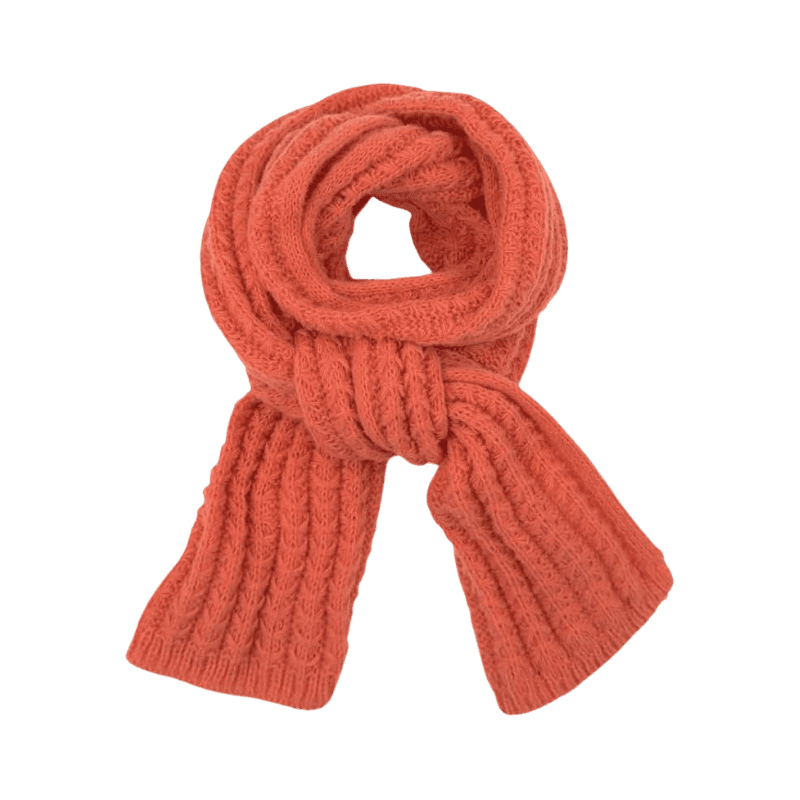 The Burnt Orange Knit Scarf